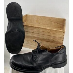 Coach Men's 9.5D Gavin Black Leather Oxford Dress Shoes Made In Italy